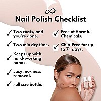 Eternal Nude Nail Polish Set for Women (WILD NUDES) - 13.5ML 4 pc Brown Nail Polish Set for Girls | Long Lasting & Quick Dry Nail Polish Kit for Home DIY Manicure & Pedicure | Made in USA