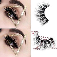 Veleasha 5D Faux Mink Lashes Handmade Luxurious Volume Fluffy Natural False Eyelashes 7 Pairs | Dubai