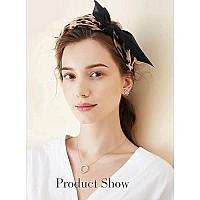 Jaciya 6 Pieces Knotted Bow Headbands for Women Fashion Wide Headband with Bow Bunny Ears Headband Vintage Hair Bands Girls Hair Accessories diademas cintillos para mujer