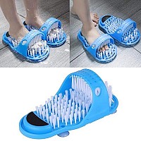 Tbestmax Shower Foot Scrubber Feet Cleaner Washer Brush for Floor Spas Massage, Slipper for Exfoliating Cleaning