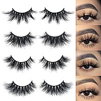 Mikiwi 3D Mink Lashes, Mink Eyelashes, Real Mink Lashes, Dramatic Eyelashes, Mink Lashes Strip, 5D Mink Lashes, Wholesale Mink lashes, Pack-4