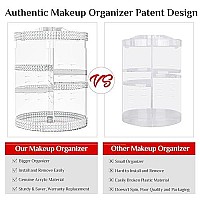 360 Large Rotating Makeup Organizer Countertop, Clear Acrylic Makeup Organizers, Organizador De Perfumes, 7 Layers Large Make Up Organizer, Huge Storage Fits for Vanity and Bathroom - Plus Size Clear