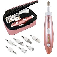 Professional Electric Manicure & Pedicure Set - Corded 24000 RPM Electric Nail Drill File Kit to File, Buff, Grind, Smooth, Polish Natural, Thick, Acrylic Nails