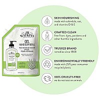 J.R. Watkins Gel Hand Soap Refill Pouch, Scented Liquid Hand Wash for Bathroom orKitchen, USA Made and Cruelty Free, 34 fl oz, Aloe & Green Tea, 2 Pack