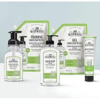 J.R. Watkins Gel Hand Soap Refill Pouch, Scented Liquid Hand Wash for Bathroom orKitchen, USA Made and Cruelty Free, 34 fl oz, Aloe & Green Tea, 2 Pack