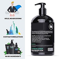 Ballsy Ballwash Charcoal Body Wash for Men - Moisturizing Mens Bodywash with Coconut Oil - Natural Soap for Men & Great for your Most Intimate Areas, 16 Oz with Pump