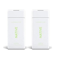 Native, Cucumber and Mint Body Wash 11.5 oz Bottles x2