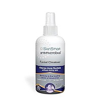 SkinSmart Facial Cleanser for Acne, Targets Bacteria for Active Teenage Athletes Post Workout and Adult Acne, 8 oz Spray Bottle, Safe for Multiple Daily Uses