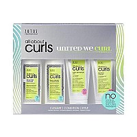 All About Curls Essential Moisture Starter Kit | 4-Piece Set | Curly Hair Products | Cleanse, Condition, Moisturize, Define | All Curly Hair Types