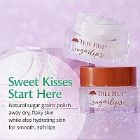 Tree Hut Sugarlips Sugar Lip Scrub, Brown Sugar 0.34oz Jar, Shea Butter and Raw Sugar Scrub Ultra-Hydrating Lip Exfoliator, Lip Care