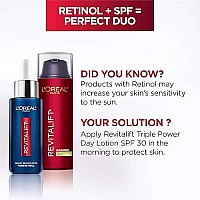 L'Oreal Paris Skincare RevitaliftTriple Power Broad Spectrum SPF 30 Sunscreen, 1.7 Fl Oz