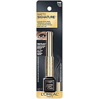 L'Oreal Paris Makeup Matte Signature Liquid Dip Eyeliner, Waterproof, Precise and Easy Application, All Day Wear, Vivid Matte Finish, Black, 0.07 fl; Oz.