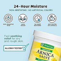 De La Cruz Arnica Salve, Foot Cream for Dry and Cracked Feet and Moisturizing Hand Salve for Dry Hands, 24 Hour Moisture for Dry and Rough Skin - JUMBO SIZE 5.5 OZ