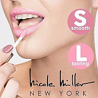 Nicole Miller 10 Pc Lip Gloss Collection, Shimmery Lip Glosses For Women And Girls, Long Lasting Color Lip Gloss Set With Rich Varied Colors (Purple)