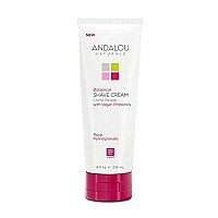 Andalou Naturals Rose Pomegranate Botanical Shave Cream, 8 Ounce