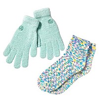 Earth Therapeutics Aloe Moisture Gloves & Socks Set - Confetti/Celedon