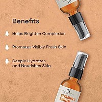 Botanic Hearth Vitamin C Serum for Face - Advanced Skin Care Formula with Vitamin E - Anti Aging Facial and Neck Serum, Reduces Appreance of Wrinkes, Acne, Under Eye Dark Circles & Dark Spot, 1 fl oz