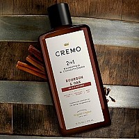 Cremo Barber Grade Bourbon & Oak 2-in-1 Shampoo & Conditioner, 16 Fl Oz (2-Pack)