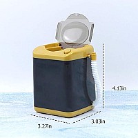 AUEAR, Makeup Brush Sponge Washing Machine Cleaner Device Plastic Automatic Cleaning (Black, Comes with Bucket)