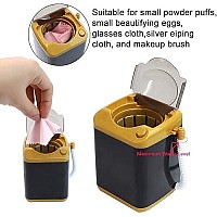 AUEAR, Makeup Brush Sponge Washing Machine Cleaner Device Plastic Automatic Cleaning (Black, Comes with Bucket)