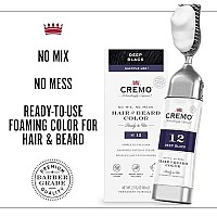 Cremo No Mix No Mess Hair and Beard Color Deep 2.7 Fluid Ounces, Jet Black, 1 Count