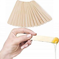 Hedume 600 Pack Large Wide Wax Sticks, Wood Wax Spatula Applicator, Body Hair Removal Craft Sticks Applicator Spatula