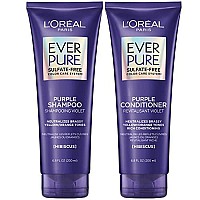 EverPure Brass T?ning Pur?le Sulfate Fr?e Sh?mpoo and Conditioner, 6.8 fl Oz (Set of 2) 6.8 Fl Oz (Pack of 2) - Shampoo & Conditioner set