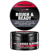 SexyHair Style Rough & Ready Dimension with Hold Styling Putty, 2.5 Oz | Pliable Hold | Allows Easy Molding, Defining and Shaping