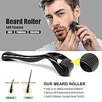 Beard Growth Kit - Derma Roller for Beard Growth, Beard Kit with Beard Growth Oil, Beard Roller, Beard Balm, Comb, Gifts for Men Husband Boyfriend Dad