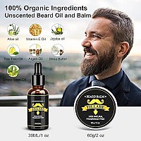 Beard Growth Kit - Derma Roller for Beard Growth, Beard Kit with Beard Growth Oil, Beard Roller, Beard Balm, Comb, Gifts for Men Husband Boyfriend Dad