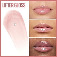 Maybelline Lip Lifter Hydrating Lip Gloss With Hyaluronic Acid, Ice, 0.18 Ounce