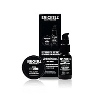 Brickell Men's Restoring Eye Routine for Men, Eye Serum and Eye Cream for Men, Natural and Organic, Unscented, Men's Skin Care Gift Set