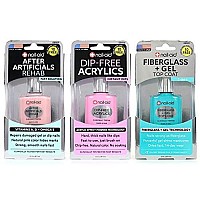 Nail-Aid 3pk Of After Artificials + Dip-free Acrylics + Fiberglass + Gel Top Coat, French Sheer, N/A, 1.65 Fl Ounce