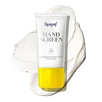 Supergoop! Handscreen SPF 40, 1 fl oz - Preventative, SPF Hand Cream For Dry Cracked Hands - Fast-Absorbing, Clean ingredients, Non-Greasy Formula - With Sea Buckthorn, Antioxidants & Natural Oils