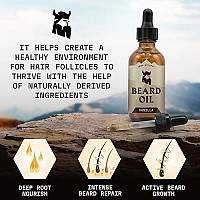 Striking Viking Vanilla Beard Oil (Large 2 oz.) - 100% Natural Beard Conditioner with Organic Argan and Jojoba Beard Oils with Vanilla Scent - Softens, Moisturizers, and Strengthens Beard Growth