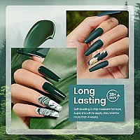 Beetles Blue Green Gel Nail Polish Set - 6 Colors Misty Gray Dark Green Gel Polish Kit Baby Blue Nail Gel Polish Soak Off LED Nail Lamp Gel Nail Kit DIY Home Christmas Nails Manicure Gifts for Women