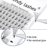 Lash Extensions Premade Volume Eyelash Extension 13Mm 6D 10D 12D 16D Short Stem Premade Fans D Curl 007Mm Volume Lash Extensions Supplies(10D-007-D, 13Mm)