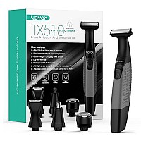 Voyor Beard Trimmer For Men Professional Hair Clippers With Adjustable Length Comb, Nose Face Body Hair All In 1 Mens Grooming Kit Cordless Electric Razor And Shaver Rechargeable WetDry Tx510