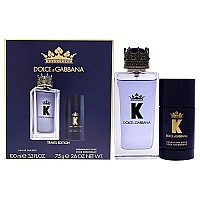 Dolce And Gabbana K Men 33Oz Edt Spray, 26Oz Deodorant Stick 2 Pc Gift Set