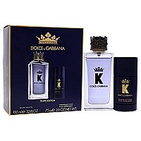 Dolce And Gabbana K Men 33Oz Edt Spray, 26Oz Deodorant Stick 2 Pc Gift Set