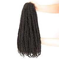 6 Packs Marley Hair 20 Inch Marley Twist Braiding Hair Crochet Braids Long Afro Kinky Synthetic Kanekalon Fiber Marley Hair For Twists Braiding Hair Extensions (20Inch, 4)