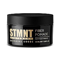 STMNT Grooming Goods Fiber Pomade, 3.38 oz | Semi-Matte Finish | Strong Control | Easy To Wash Out