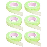 6 Rolls Eyelash Tape, Adhesive Fabric Eyelash Extension Tape, Breathable Micropore Fabric Tape For Eyelash Extension Supplies,9 M10 Yard Each Roll (Green)