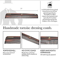 G.B.S Mens Handmade Comb Set with Pure Synthetic Hair Brush- DCT Dressing Comb, PCT Pocket Comb, MCT Mustache Comb, Military Style Hair Brush- Perfect for Beard, Mustache Best Grooming Kit for Mens