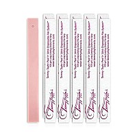 Tammy Taylor Peel N Stick Finger Nail Files Long-Lasting Disposable Zebra 100 Grit Files With Emery Board Replaceable, Travel-Friendly Size Professional Acrylic Files 25 Pack