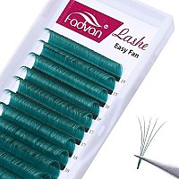 Volume Eyelash Extensions Green Self Fanning Lashes Thickness 007 C Curl 15-20Mm Mix Premade Fans 2D 3D 5D 10D Easy Fan Lash Volume Eyelash Extension Used By Fadvan (Green 007-C, 15-20Mm)