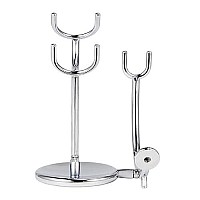 Shaving Razor And Brush Stand, Stainless Steel Shaving Razor Holder, Compatible With Long And Short Handle Safety Razor, Straight Razor And Barber Razor