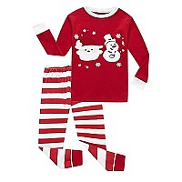 Family Feeling Big Boys Girls Holiday Christmas Santa Claus Long Sleeves Pajamas Set Size 12