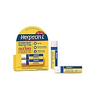 Herpecin-L Lip Protectantcold Sore & Sunscreen Lip Balm Twin Pack