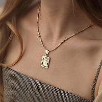 Jsjoy Gold Initial Necklace For Women Gold Pendant Initial Necklaces Monogram Letter Y Necklace Gold Boys Necklaces